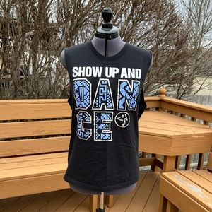 Zumba “Show Up And Dance” Unisex Instructor Muscle Tank M/L